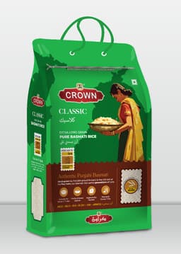 Crown Classic Basmati Rice pack